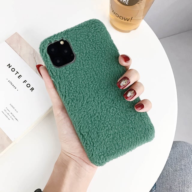 Lamb Plush Mobile Phone Case