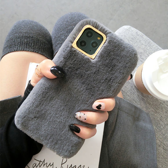 Winter Plush Mobile Phone Case for iPhone 11