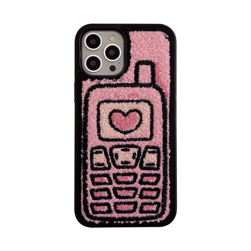 Embroidered Towel Cell Phone Case