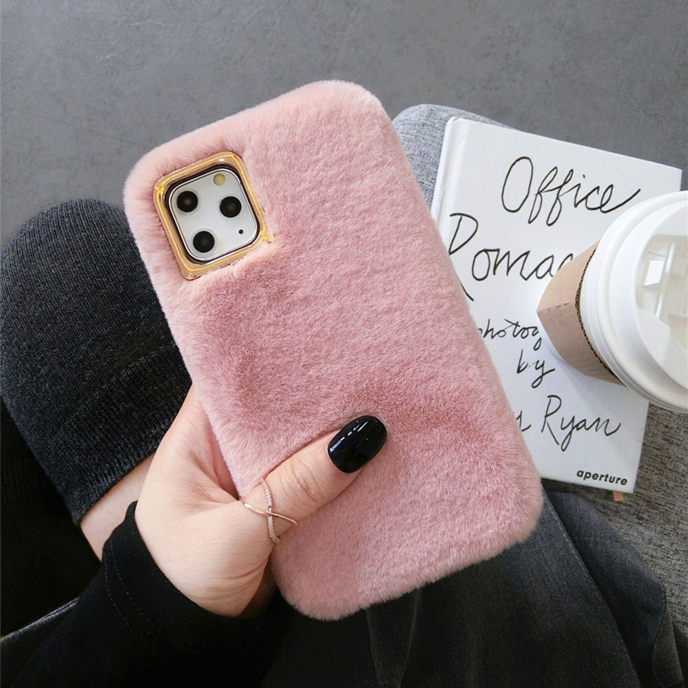 Winter Plush Mobile Phone Case for iPhone 11