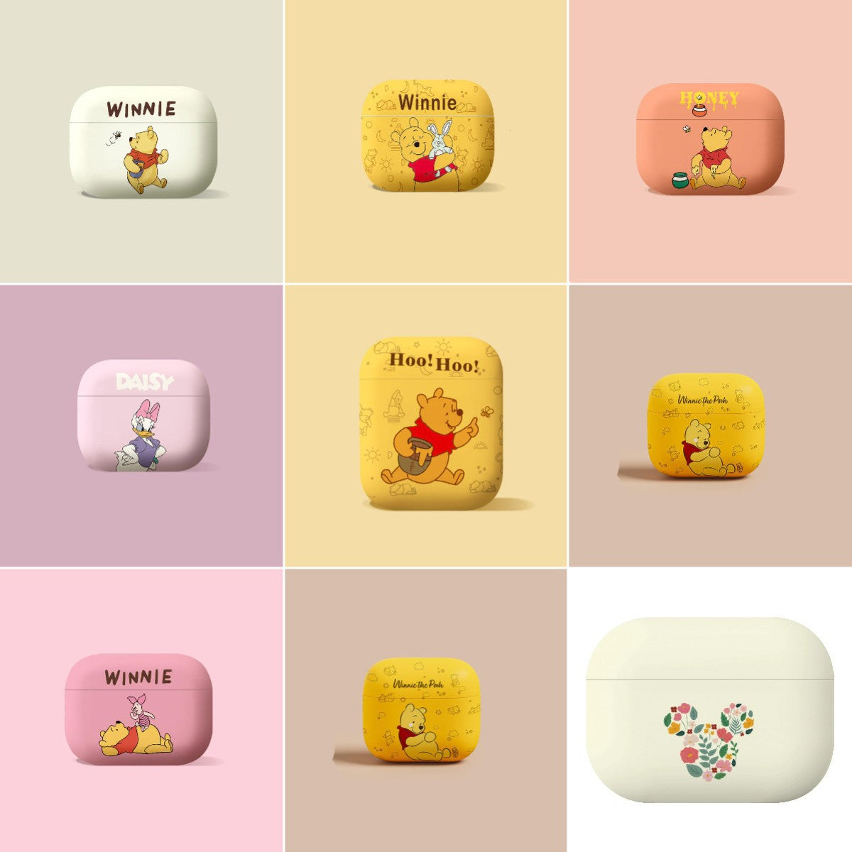 Cute Winnie the Pooh AirPods Case for Apple 1/2