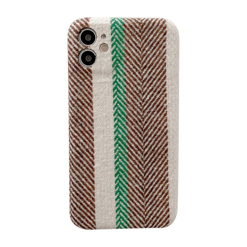 Plush Striped Phone Case