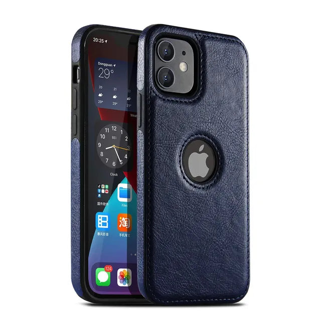 Ultra Thin Shockproof Leather Case for iPhone 15-11 Pro