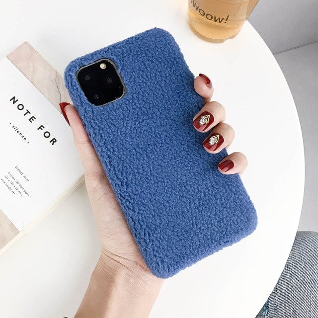 Lamb Plush Mobile Phone Case