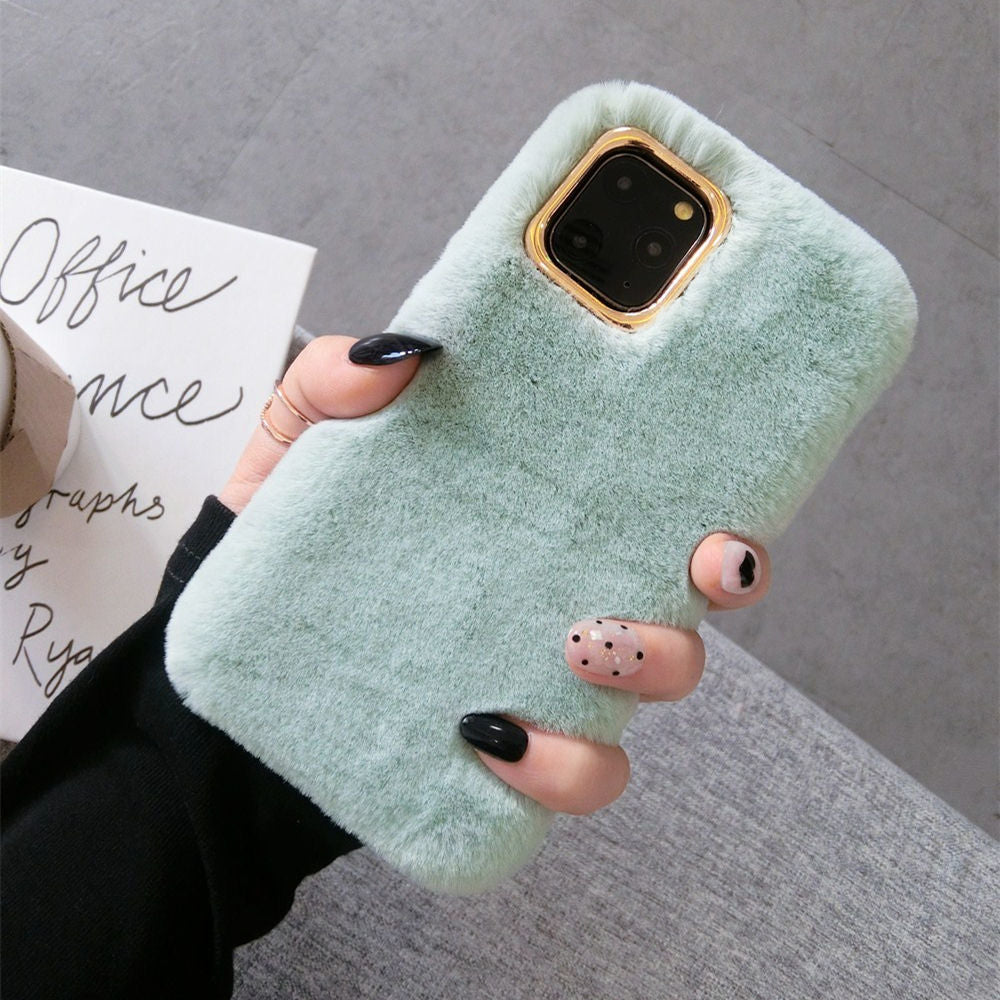 Winter Plush Mobile Phone Case for iPhone 11